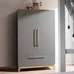 Paidi Kleiderschrank Sten 123 x 200 cm Dekor Grau
