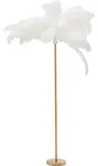 KARE DESIGN Stehlampe Feather Palm Alu, Eisen, Stahl & Metall Wei&szlig;