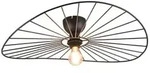 Reality Leuchten Deckenleuchte Chapeau Metall Schwarz 60 cm