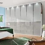 Wiemann Kleiderschrank Shanghai 2 300 x 236 cm Glas Wei&szlig;