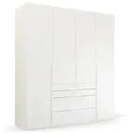 rauch ORANGE Kleiderschrank Purisma 201 x 223 cm Glas Kristallwei&szlig;