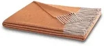 Biederlack Plaid 130 x 170 cm Mischgewebe Rust