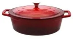 ELO Br&auml;ter &Oslash; 33 cm oval Gusseisen Rot