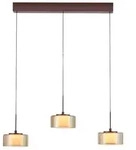 Paul Neuhaus LED-Pendelleuchte RIKA Metall Braun