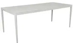 Brafab Gartentisch Bigby 195 x 90 cm Aluminium Light Grey