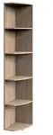 WIMEX Abschlussregal Multiraumkonzept Holzoptik Braun Eiche S&auml;gerau