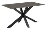 Actona Esstisch Heaven 135 x 80 cm Keramik Schwarz