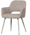 2er-Set DAHEIM Stuhl Jenny Stoff Beige
