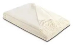 Biederlack Kuscheldecke Cashmere 150 x 200 cm Mischgewebe Marmor Wei&szlig;