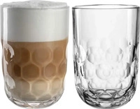 Leonardo Latte-Macchiato-Becher Transparent Gocce 2tlg.