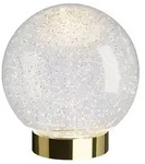 Sompex LED-Tischleuchte Glamor Bauble Kunststoff Gold 18 cm
