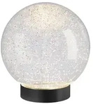 Sompex LED-Tischleuchte Glamor Bauble Kunststoff Schwarz 18 cm