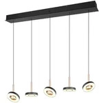 Trio Select LED-Pendelleuchte Guano Metall Coffee