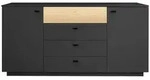 M&auml;usbacher Sideboard Lino Holz Grau Anthrazit