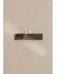 Metallbude Duschablage Shea 50 - ohne Bohren Aluminium Chocolate