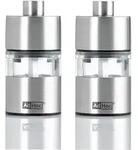 AdHoc Salz- & Pfefferm&uuml;hle Minimill 2tlg. Edelstahl Silber