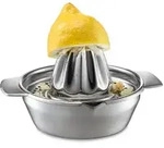 GEFU Zitruspresse Lemon Edelstahl Silber