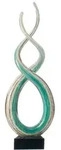 Leonardo Deko-Figur Rotate 38 cm Glas Blau T&uuml;rkis