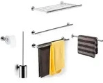Zack Toilettenpapierhalter Scala Edelstahl Transparent Poliert