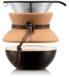 bodum Kaffeebereiter Pour Over Glas Braun M (Medium)