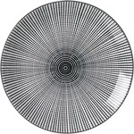 4er-Set Ritzenhoff & Breker Fr&uuml;hst&uuml;cksteller Takeo Stripes &Oslash; 21,5 cm Porzellan