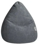 Sitting Point Sitzsack Beanbag Alfa XXL Stoff Grau Anthrazit