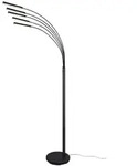 Reality Leuchten LED-Stehlampe Reed Alu, Eisen, Stahl & Metall Schwarz