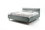 meise.m&ouml;bel Polsterbett Lotte 160 x 200 cm Stoff Blau Eisblau