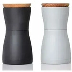 AdHoc Salz- & Pfefferm&uuml;hle Twin 2tlg. Kunststoff Schwarz, Grau Schwarz /