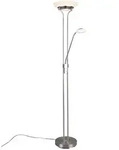 Reality Leuchten LED-Stehlampe Orson Alu, Eisen, Stahl & Metall Silber Nickel...