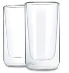 blomus Latte-Macchiato-Set Nero 2tlg. Glas Transparent Klar