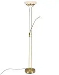Reality Leuchten LED-Stehlampe Orson Alu, Eisen, Stahl & Metall Gold Messing