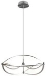 Trio LED-Pendelleuchte Charivari Metall Silber