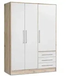 FORTE Kleiderschrank Jupiter 145 x 200 cm Dekor Grau Sandeiche