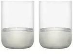blomus Windlicht Calma 2tlg. Stein, Marmor, Granit Grau Hellgrau