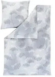 ESTELLA Mako-Jersey-Bettw&auml;sche Isabella 155 x 220 cm Jersey Grau Platin