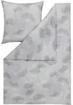 ESTELLA Bettw&auml;sche Isabella 135 x 200 cm Jersey Grau Platin