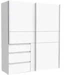 FORTE Schwebet&uuml;renschrank Winn2 170 x 200 cm Dekor Wei&szlig;
