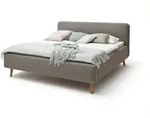meise.m&ouml;bel Polsterbett Mattis 180 x 200 cm Stoff Grau Taupe