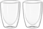 Leonardo Kaffeebecher Duo 2tlg. Glas Transparent Klar M (Medium)