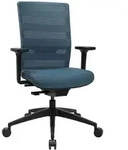 Sitness Drehstuhl AirWork Stoff Blau, Gr&uuml;n Petrol