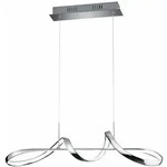 Reality Pendelleuchte Perugia Metall Silber Chrom