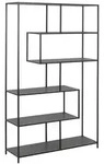 Actona B&uuml;cherregal Seaford Holzoptik Schwarz