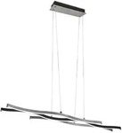 Trio LED-Pendelleuchte Blaze Alu, Eisen, Stahl & Metall Grau Alu geb&uuml;rstet