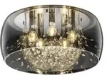 Trio Deckenleuchte Crystel Glas 50 cm