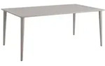 Brafab Gartentisch Nimes 200 x 98 cm Aluminium Braun Khaki 97
