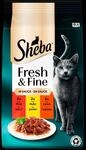 Sheba Fresh & Fine in Sauce Rind, Huhn & Lamm 6x50g