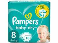 Pampers Baby-Dry Windeln Gr.8 17+kg 18 Stück