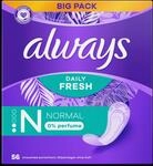 Always Slipeinlagen Daily Fresh Normal 56 St&uuml;ck