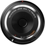 Body Cap Lens 8,0/9 mm schwarz Fisheye Objektiv